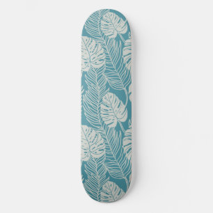 Jungle luxe - monstera and palm skateboard