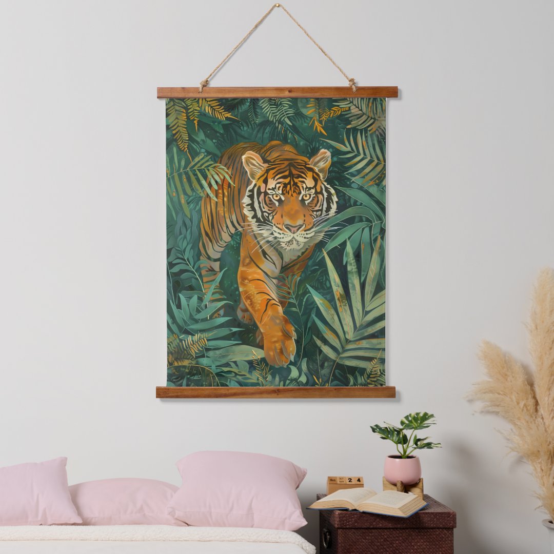 Jungle Majesty Tiger Tapestry