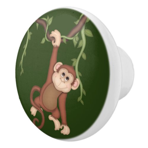 Jungle Monkey Dresser Drawer Knob Pull