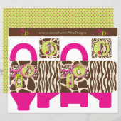Jungle Monkey Favor Box 1 (Front/Back)