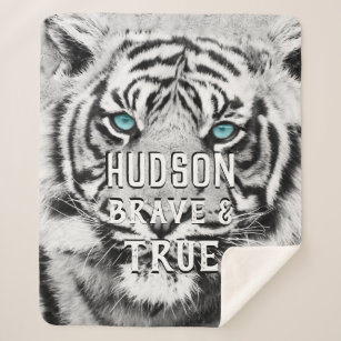 New Find 12 White Tigers Soft Fleece Throw Gift Blanket Jungle Tiger Cats Bengal
