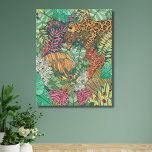 Jungle Nursery Decor<br><div class="desc">Are you planning a jungle themed nursery or child's room? This original artwork features a lush, Amazonian rainforest jungle that is home to a sleepy camouflaged jaguar. Decorate your child's space with this beautiful jungle full of your favorite exotic plants and one adorable big cat. Perfect for a child's room...</div>