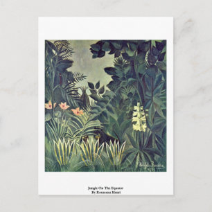 Jungle On The Equator By Rousseau Henri Postcard