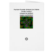 "Jungle Orchids" ~ Abstract Art Print Cards (Back)