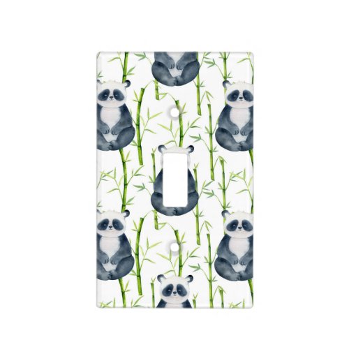 Jungle Panda Bamboo Nursery  Light Switch Cover