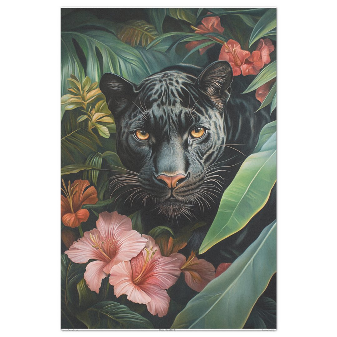 Jungle Panther 1 Decoupage Tissue Paper