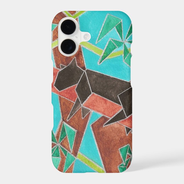 Jungle Panther Original Abstract Art Case-Mate iPhone Case (Back)