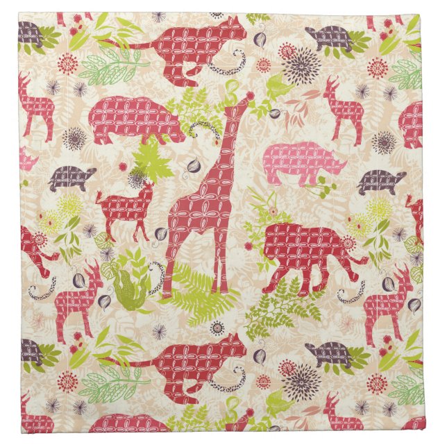 Jungle paradise cloth napkin (Front)
