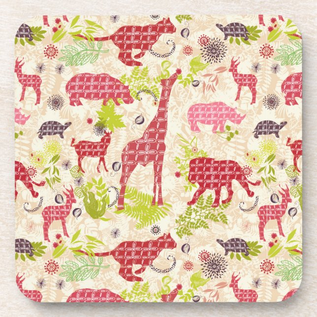 Jungle paradise drink coaster (Front)