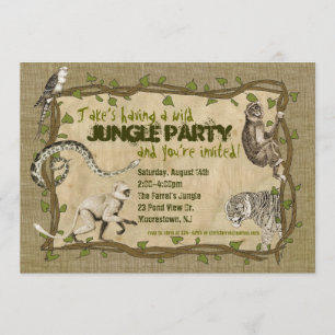 Jungle Party Invitation