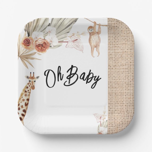 Jungle Party Plates (Front)