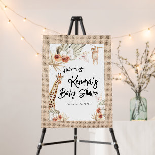Jungle Party Welcome Sign