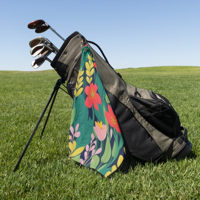 Jungle pattern golf towel (Green)