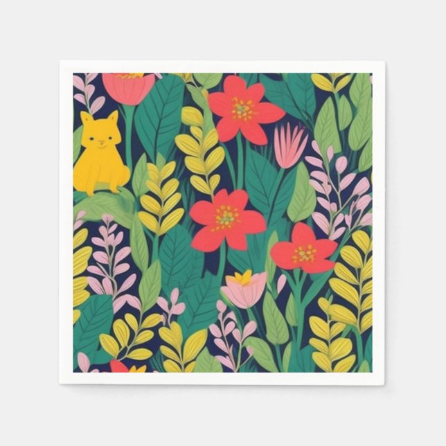 Jungle pattern napkins (Front)