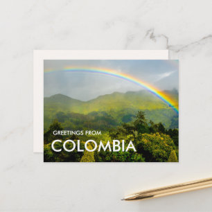 Jungle Rainbow Bogota Colombia Postcard