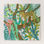 Jungle Roar - Cheetah Jigsaw Puzzle<br><div class="desc">Jungle Roar I by Chariklia Zarris. Features a relaxed cheetah amongst jungle greenery.| 140723GG</div>