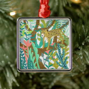 Jungle Roar - Cheetah Metal Ornament