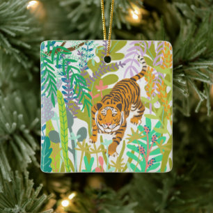Jungle Roar - Tiger Ceramic Ornament