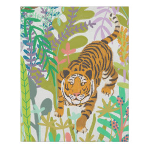 Jungle Roar - Tiger Faux Canvas Print