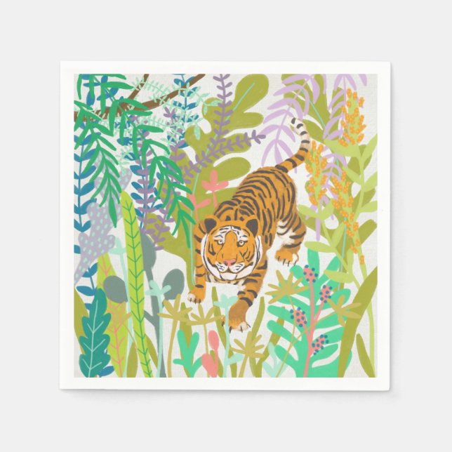 Jungle Roar - Tiger Napkins (Front)