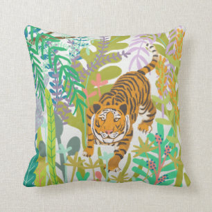 Jungle Roar - Tiger Throw Pillow