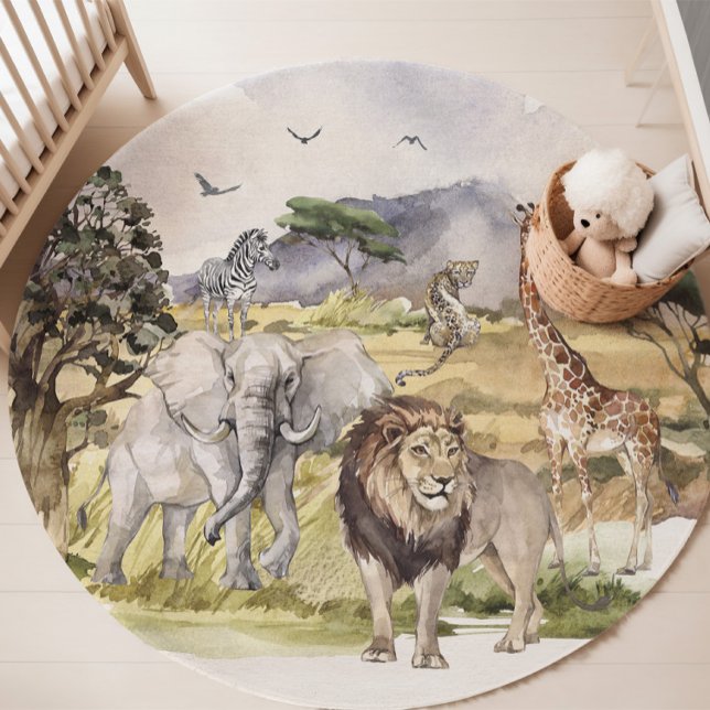 Jungle Room Decor, Safari Animals Rug (Creator Uploaded)