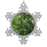 Jungle Ropes Rainforest Photography Snowflake Pewter Christmas Ornament