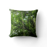 Jungle Ropes Rainforest Photography Throw Pillow