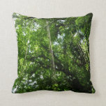 Jungle Ropes Tropical Rainforest Photography Throw Pillow