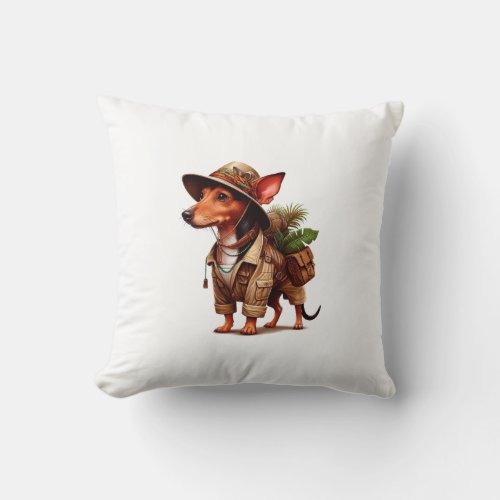 Jungle Rover Adventure Awaits Throw Pillow