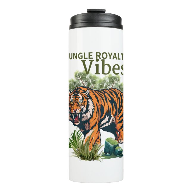 Jungle Royalty Vibes Thermal Tumbler (Front)
