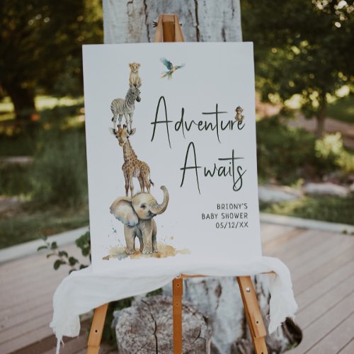 Jungle Safari Adventure Awaits Welcome Baby Shower