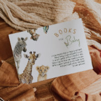 Jungle Safari Animals Baby Shower Books For Baby