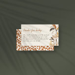 Jungle Safari Animals Baby Shower Books For Baby Enclosure Card