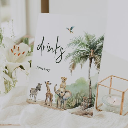 Jungle Safari Animals Baby Shower Drinks