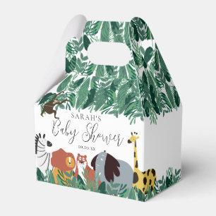 Jungle Safari Animals Baby Shower Favor Boxes
