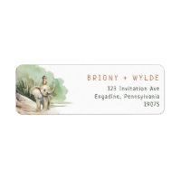 Jungle Safari Animals Baby Shower Return Address