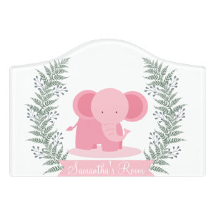 Jungle Safari Animals Kids/Baby Room Door Sign