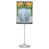 Jungle Safari Animals Kids Room Table Lamp (Front)