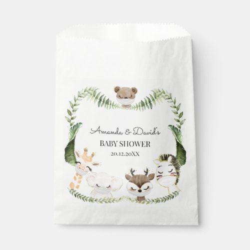 Jungle Safari Animals Masks Neutral Baby Shower Favor Bag - Jungle Safari Animals Masks Neutral Baby Shower Favor Bag features watercolor baby safari animals withs masks and jungle greenery.
You can edit/personalize whole Template.
If you need any help or matching products, please contact me. I am happy to create the most beautiful personalized products for you!
