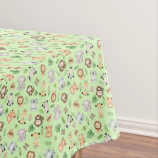 Jungle Safari Animals Tablecloth
