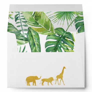 Jungle Safari Baby Shower Envelopes