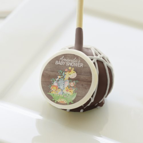 Jungle Safari Baby Shower Favor Cake Pops