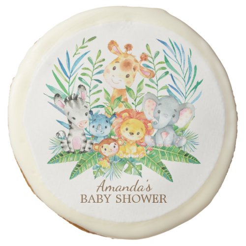 Jungle Safari Baby Shower Favor Cookie