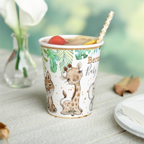 Jungle Safari Baby Shower Paper cup