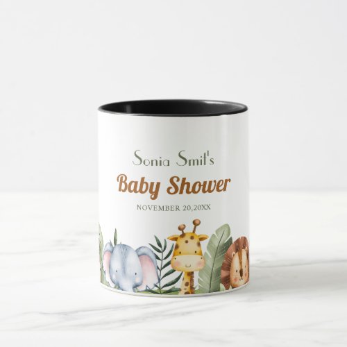 Jungle Safari Baby shower party Mug