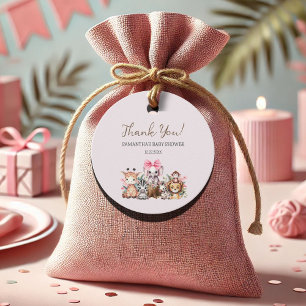 Jungle Safari Baby Shower Thank You Tags