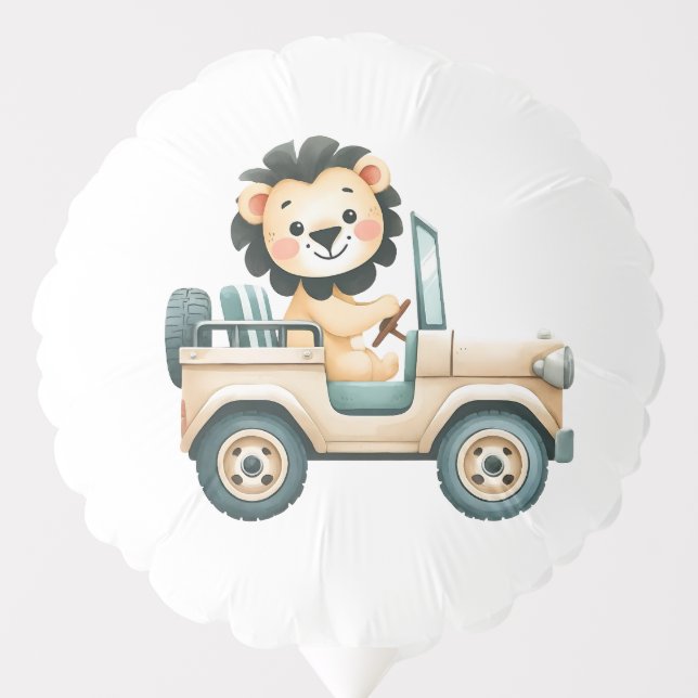 Jungle Safari Birthday Balloons  (Front)