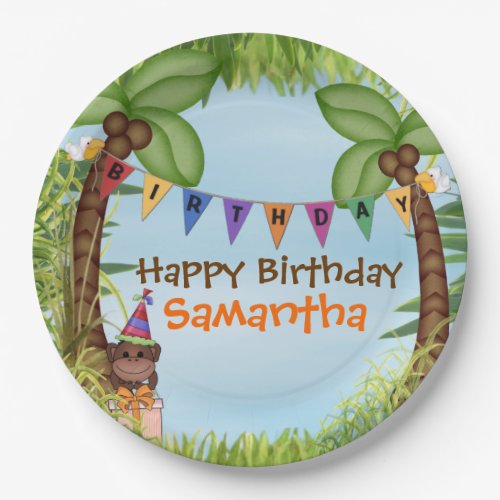 Jungle Safari Birthday Paper Plate
