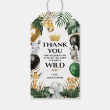 Jungle Safari Birthday Party Favor Thank You Theme